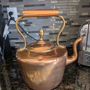 Vintage Copper Tea Kettle